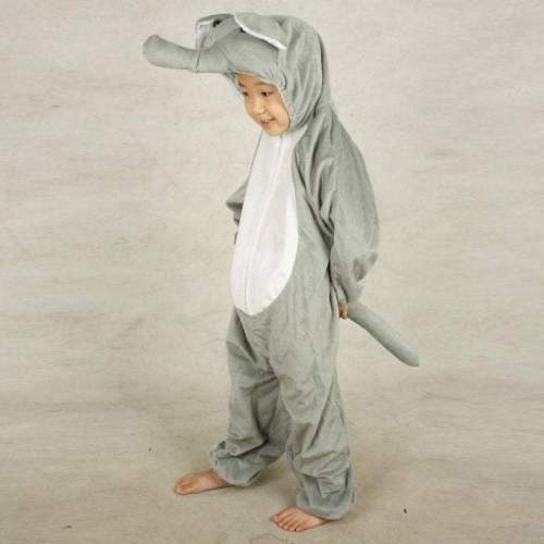 Halloween Child Elephant Kids Animal Kigurumi Onesie Costume