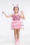 Pink Butterfly Animal kigurumi kids Cosplay Dress Party Wear Gift