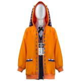 KAKEGURUI Cosplay Uniform Yomozuki Runa Costumes for Kids School JK Style Orange Coat