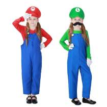 Anime Super Mario Halloween Children Cosplay Costume
