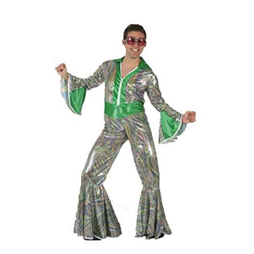 Disco Men Adult 70's Flare Sleeve Funny Halloween Costume Fancy Dress