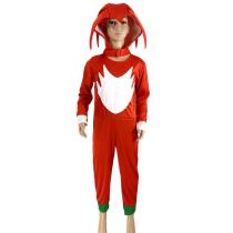 Sonic The Hedgehog Cosplay Costume Kids' Red Jumpsuit Halloween Performance