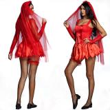 Halloween cosplay movie role Scarlet Phantom ghost bride costume