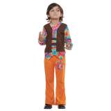 Hippie Boy Costumes Child Clothes Halloween Party Performance Dress Up Outfits for Kids