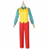 The Joker Cosplay Costume Halloween Party Joaquin Phoenix Clown Outfit Suit for Men