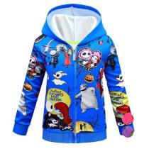 Halloween Sally Hoodie Jacket Coat Carnival Zipper Sweatshirt Long Sleeve Cosplay Costume for Kids