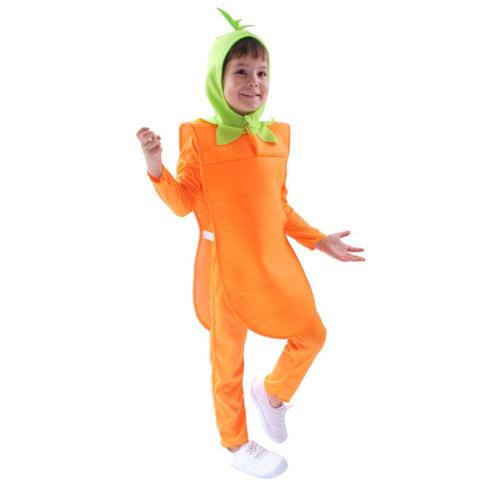Halloween Carrot Cosplay Costumes Romper Onesie Cute Jumpsuit Outfit for Kids