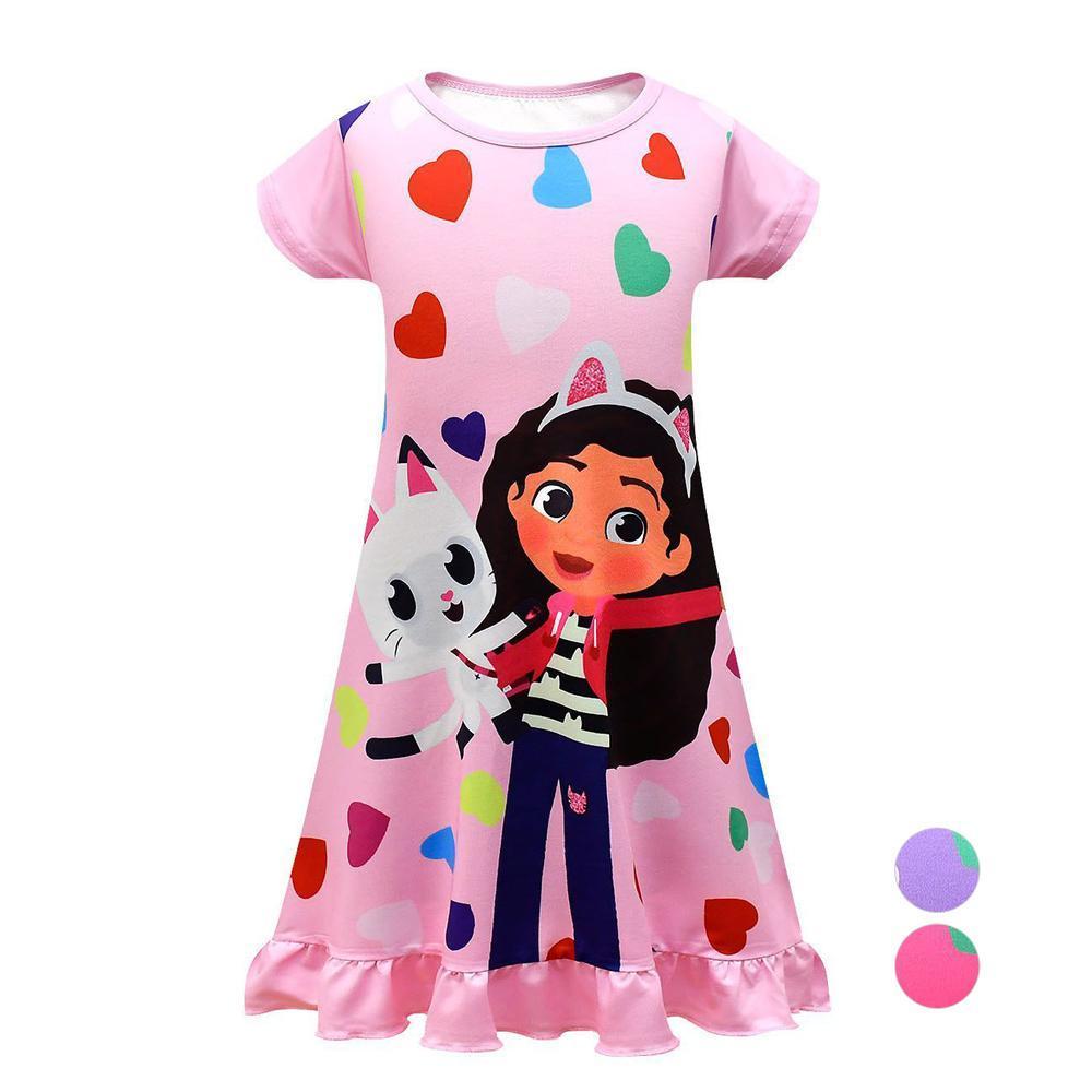 US 11.89 Gabby's Dollhouse Costume Dresses Nightgown Short Sleeve