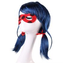 New ladybug girl halloween cosplay blue wig props