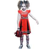 Halloween carnival party makeup cheerleader zombie costume