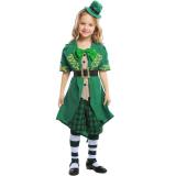 Irish Fairy Costumes for Girls St. Patrick's Day Culture and Arts Show Dress Halloween Cosplay