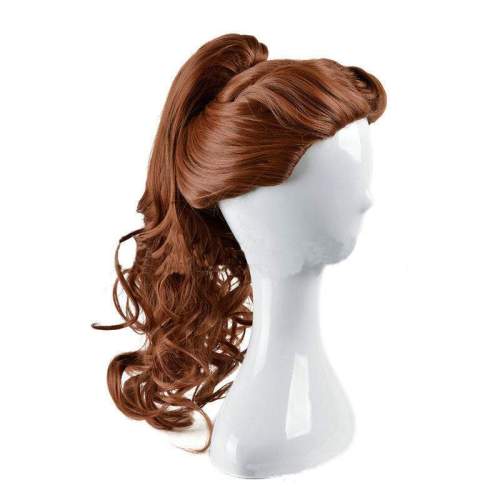 Princess Beauty and the Beast Belle Brown Hair Cosplay Wig