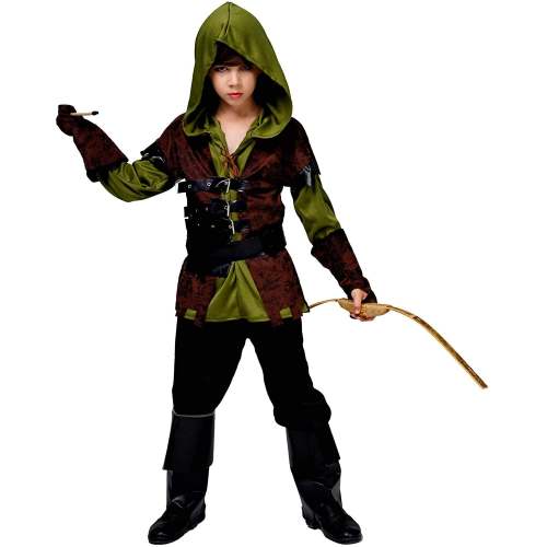 Forest Knight Costumes for Children's Masquerade Cosplay Little Hunter Uniform