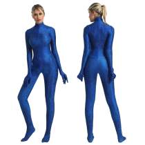 Mystique Outfits Halloween Cosplay Costume Bodycon Jumpsuit