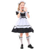 Role maid playing black and white maid suit