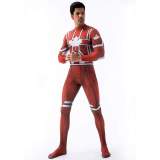 Captain Canuck Cosplay Costumes Jumpsuit Superhero Halloween Tights Zentai For Adult Kids
