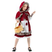 Halloween Children's Patch Lace Little Red Riding Hood Cute Lolita Costume