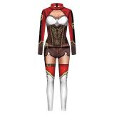 Cosplay Texture Digital Printing Jumpsuit Slim Sports Jumpsuit for Men and Women