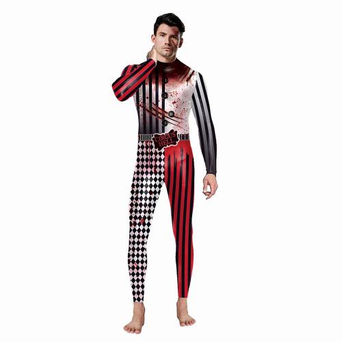 Halloween contrast stitching women's one-piece suit