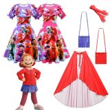 Turning Red Cosplay Costume Dresses 4pcs Princess Halloween Party Outfit Skirt Suits Dress Up For Girls