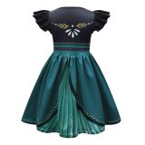 Sing-Along Costumes Anna Princess Dress Cartoon Halloween Party Outfit Dress Up For Kids