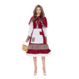 Halloween adult retro Little Red Riding Hood cosplay costume