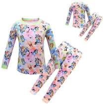 Bluey Pajamas Set Long Sleeve Trousers Two Pieces for Kids