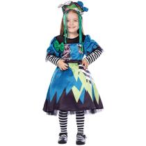 Frankenstein Zombie Girl Cosplay Costume Dresses Halloween Stage Scary Dress Up For Girls
