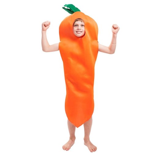 Halloween Carrot Carnival Vegetable Cosplay Costume for Kids