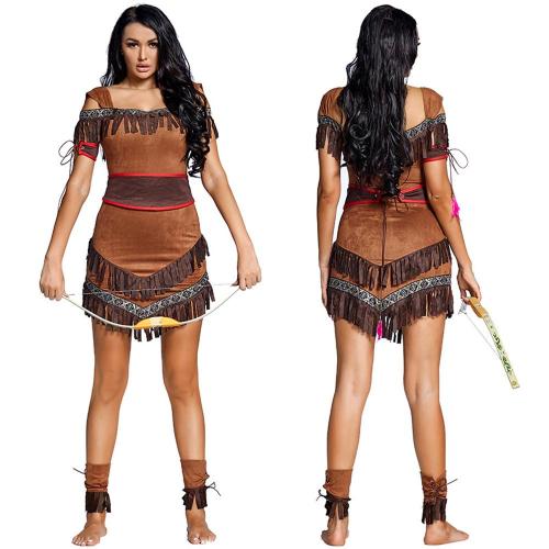 Halloween costume Indian Native archer prop costume