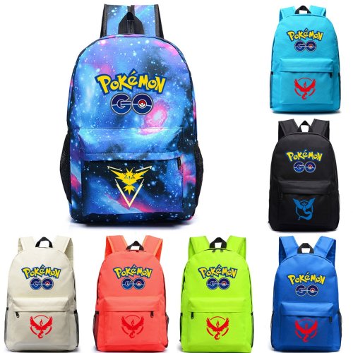 Noctilucence Pokemin Go Boy Backpack Halloween Xmas Gift Blue Galaxy