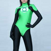 Female Green Lantern Bodysuit Spandex Catsuit Cosplay Costume