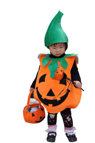 Unisex Children Kids Pumpkin Halloween Party Cosplay Costume