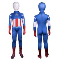 Captain America Cosplay Costume Superhero Full Body Suit Tight Party