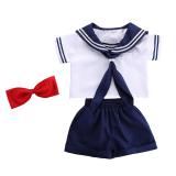 boys girls sailor warrior navy collar COS school uniform costume