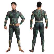 Aquaman Arthur Cosplay Jumpsuit Halloween Fancy Costume