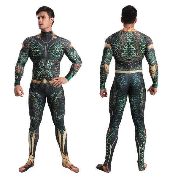 Aquaman Arthur Cosplay Jumpsuit Halloween Fancy Costume