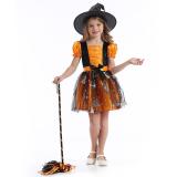 Girl's star moon witch skirt witch costume