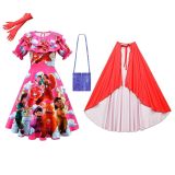 Turning Red Cosplay Costume Dresses 4pcs Princess Halloween Party Outfit Skirt Suits Dress Up For Girls