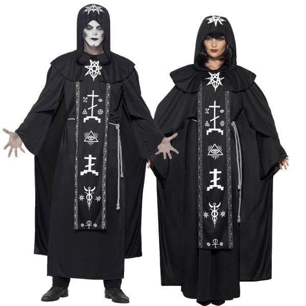 Cosplay couple wizard robe vampires Halloween costume