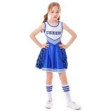 School Cheerleading Uniform Costume Cheerleader Party Dress Halloween Outfit Dress Up For Girls