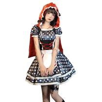 Halloween costume adult Little Red Riding Hood dress suit