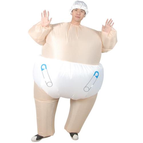 Adult Baby Inflatable Halloween Costume Suit