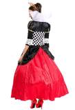 Queen of Hearts Costume Adult Deluxe Cosplay Dress for Women