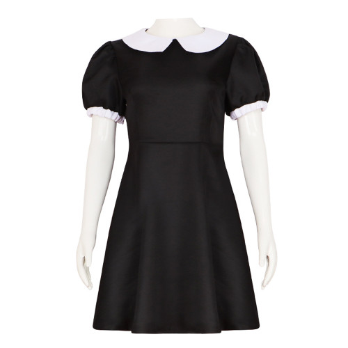 Wednesday Addams dress The Addams Family Cosplay Costume Outfit Sets Up For Adults