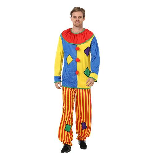 Clown Masquerade Funny Party Costumes Performance Stage Cosplay Costume for Adult
