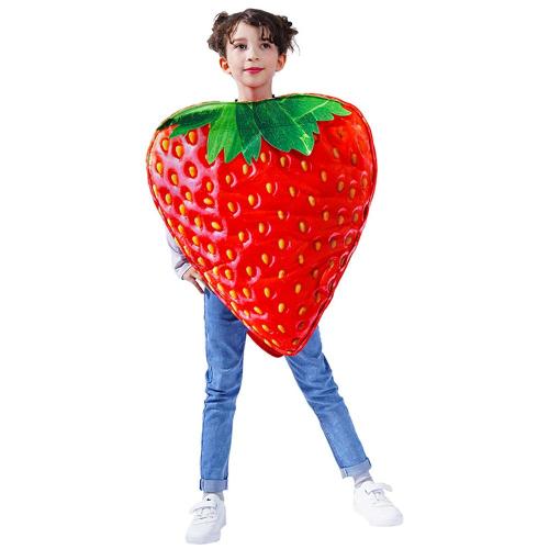 Halloween Children Strawberry Fruit Cosplay Costume Fancy Dress for Kids
