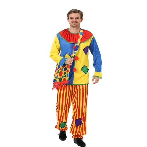 Clown Masquerade Funny Party Costumes Performance Stage Cosplay Costume for Adult