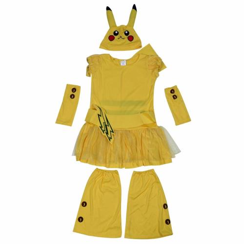 Cute pikachu dress Costume Pokemon Cosplay Costume Masquerade