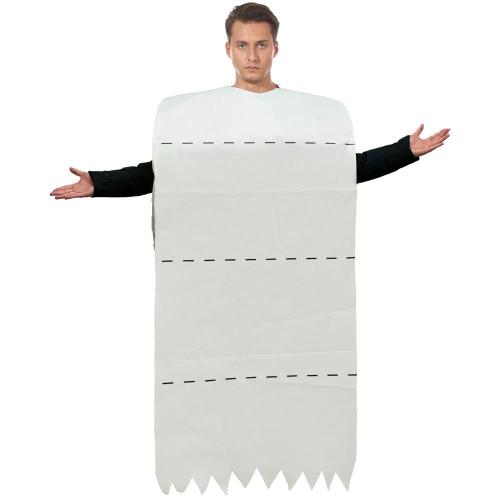 Adult Spoof toilet paper Funny Novelty Halloween Cosplay Costume